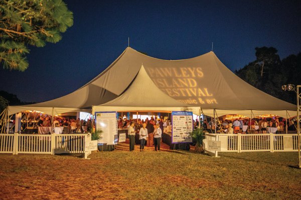 31st Annual Pawleys Island Festival Of Music Art OnlyPawleys   PIFMA Tent Reduced 600x400 