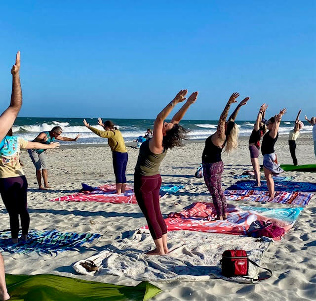 Inner connections yoga group leaning back-onlypawleys