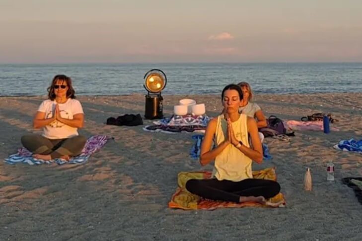 Pawleys island yoga sitting pose-onlypawleys