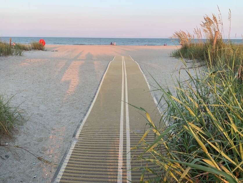 Walkway mat to beach reduced-onlypawleys