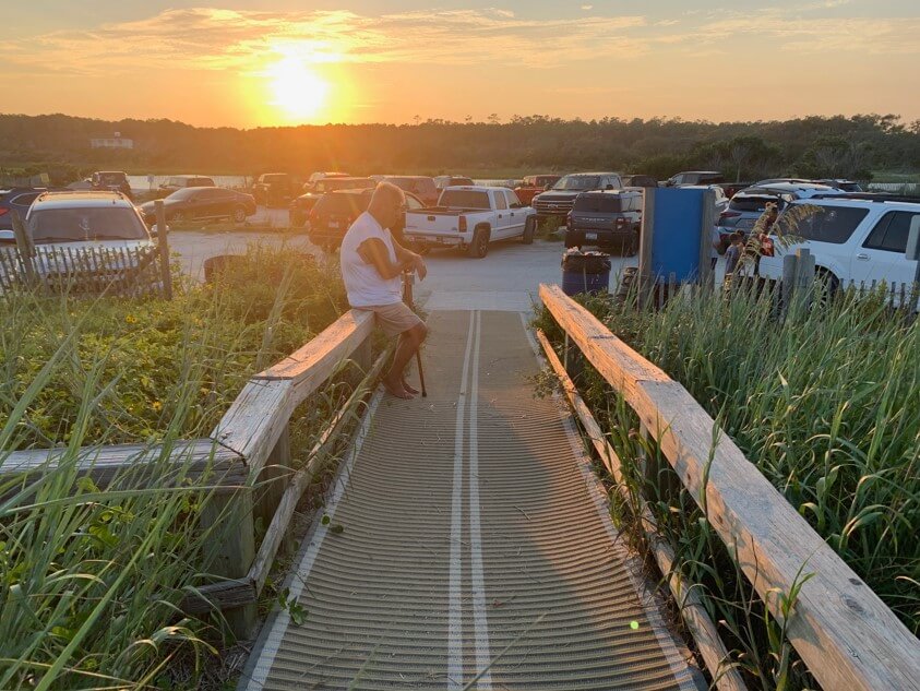 Walkway mat at sunset reduced-onlypawleys